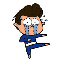 cartoon crying dancer