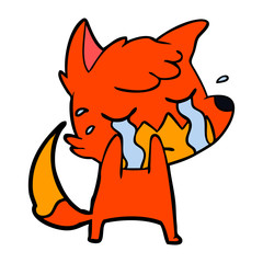 crying fox cartoon