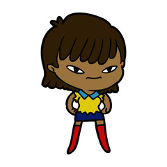 cartoon woman