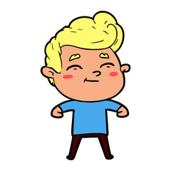 Obraz premium happy cartoon man