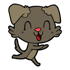 laughing cartoon dog