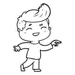 cartoon man laughing