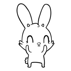 cute cartoon rabbit