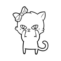 cute cartoon cat