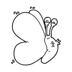 funny cartoon butterfly