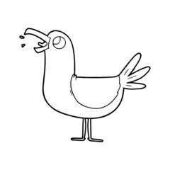 cartoon seagull