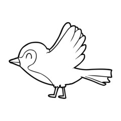 cartoon robin taking flight