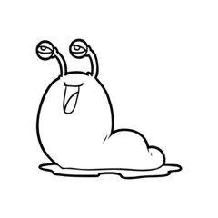 gross cartoon slug