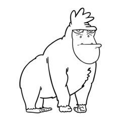 cartoon gorilla