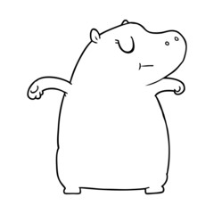 cartoon hippo