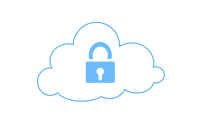 Secure Cloud Security Icon 