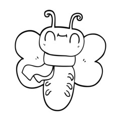 funny cartoon butterfly