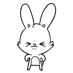 Obraz premium cute cartoon rabbit