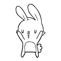 cute cartoon rabbit