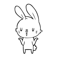 cute cartoon rabbit