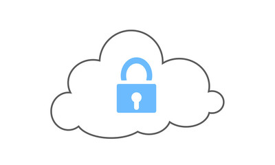 Secure Cloud Security Icon 