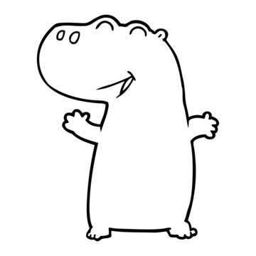 cartoon hippopotamus