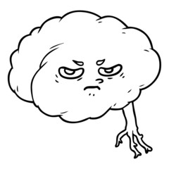 cartoon brain