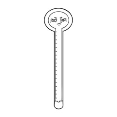 cartoon thermometer