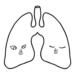 cartoon lungs