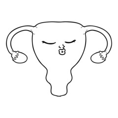 cartoon uterus