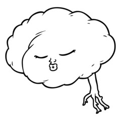 cartoon brain