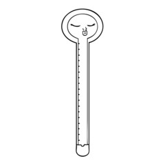 cartoon thermometer