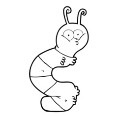 funny cartoon caterpillar