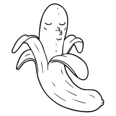 cartoon best quality organic banana