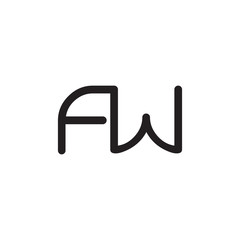 initial letter rounded logo modern