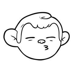 cartoon monkey face