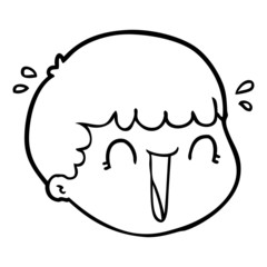 cartoon male face