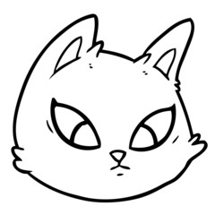 cartoon cat face