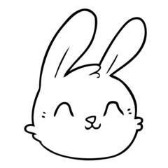 cartoon rabbit face