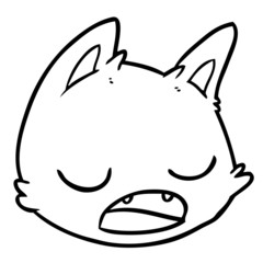 cartoon cat face