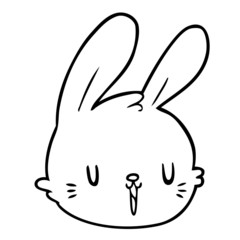 cartoon rabbit face