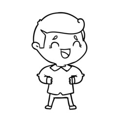 cartoon laughing man