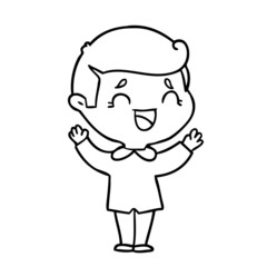 cartoon laughing man