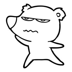 angry bear cartoon