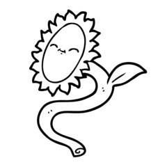 cartoon sunflower
