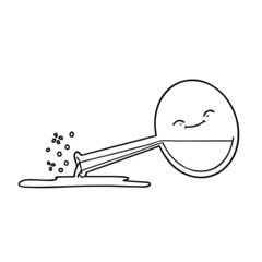 cartoon spilled chemicals