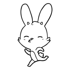 running bunny cartoon