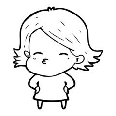 cartoon woman