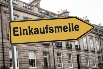 Obraz premium Schild 238 - Einkaufsmeile