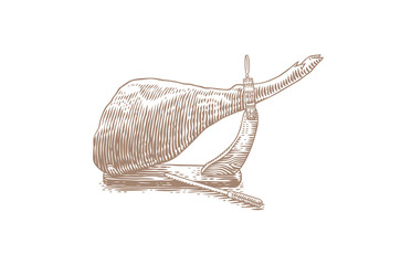 Obraz premium Jamon on the jamonera