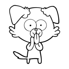 cartoon dog with tongue sticking out