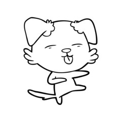 cartoon dog dancing
