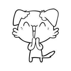 laughing little dog cartoon