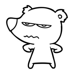 angry bear polar cartoon