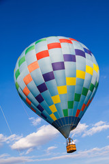 colourfull balloon festival in the blue sky